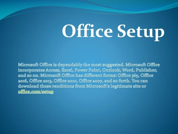 Office.com/setup – Download & Activate Office Antivirus