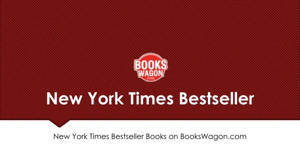 New York Times Bestseller Books on BooksWagon