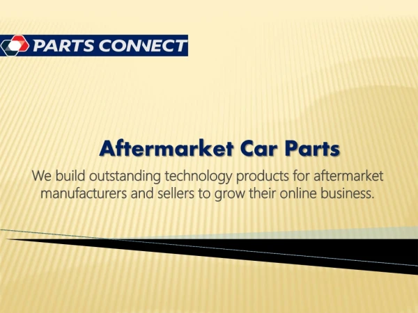 Parts Connect Catalog