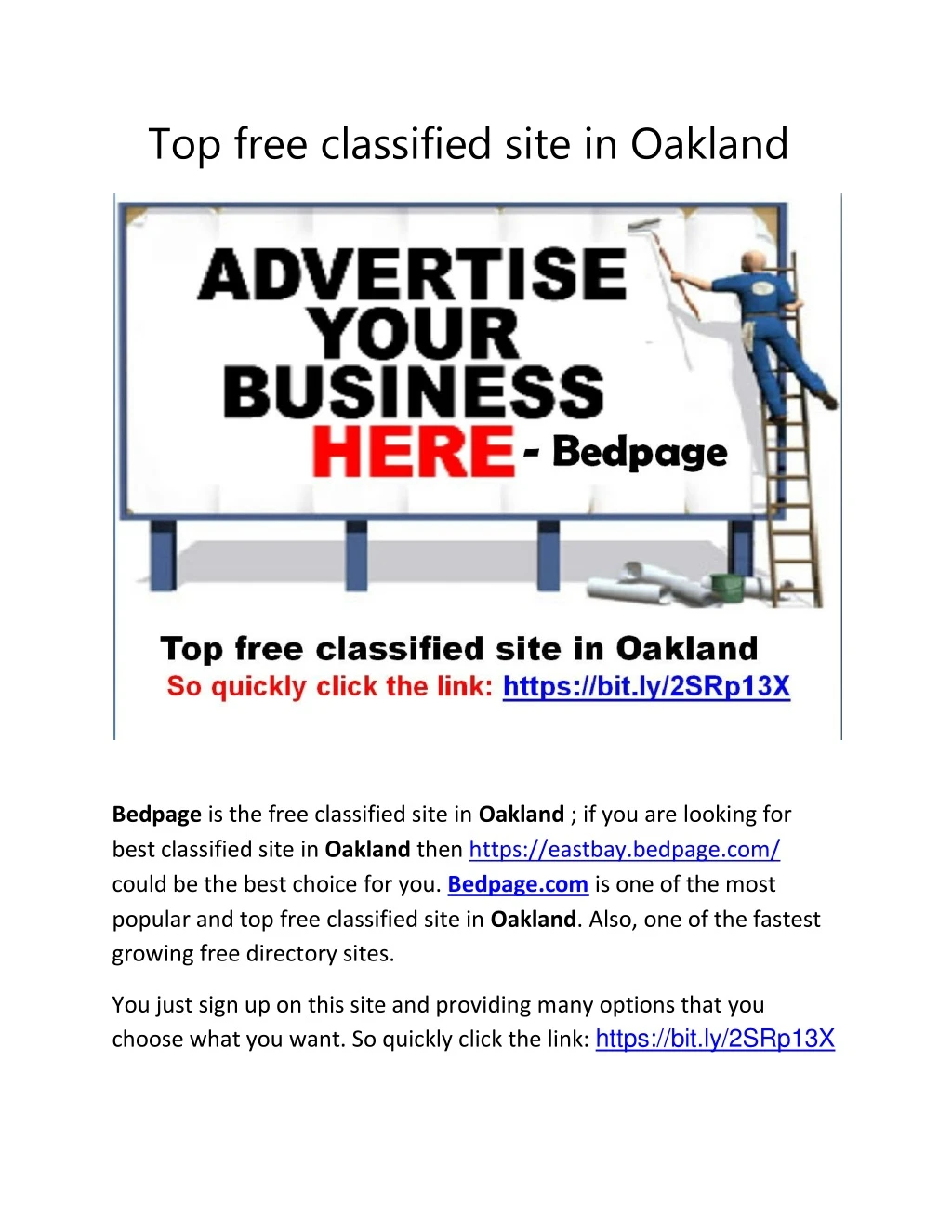 top free classified site in oakland