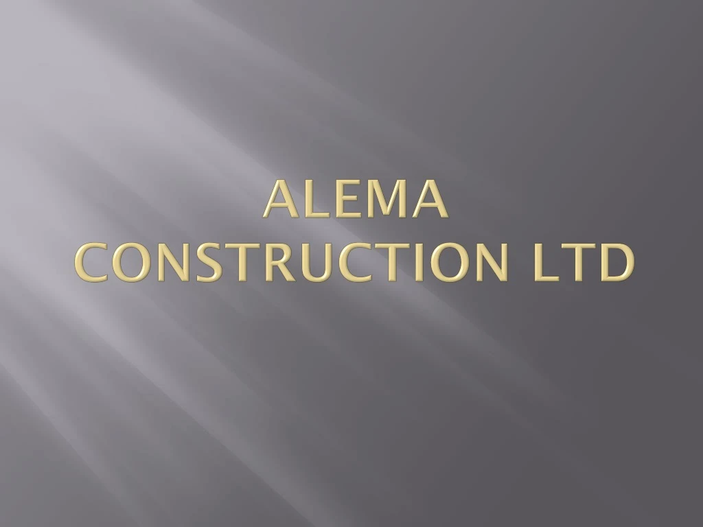 alema construction ltd