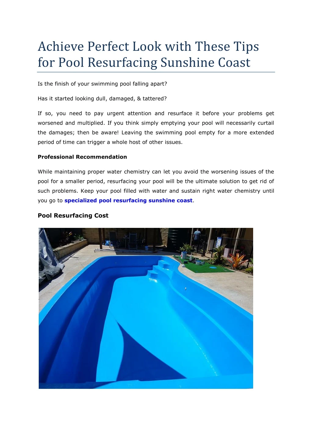 achieve perfect look with these tips for pool