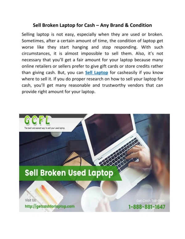 Sell Broken Laptop for Cash – Any Brand & Condition