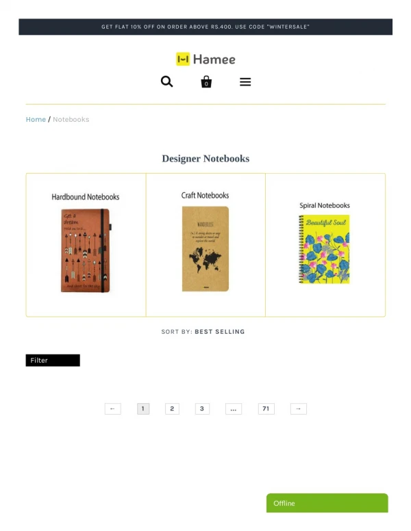 Buy Funky and Designer Notebooks Online