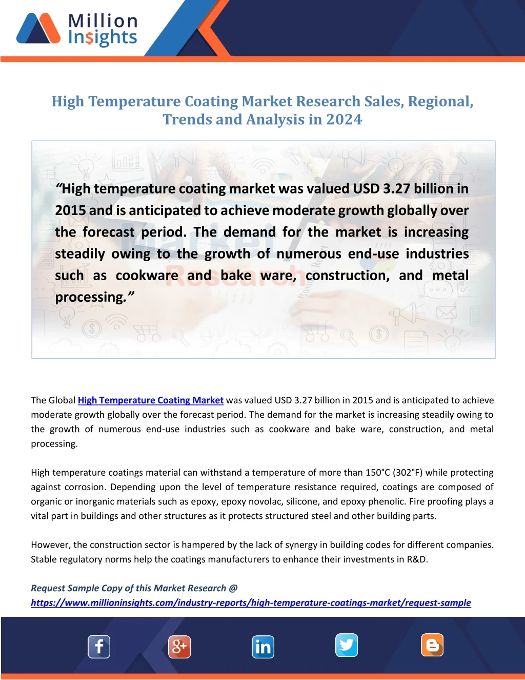 high temperature coating market research sales