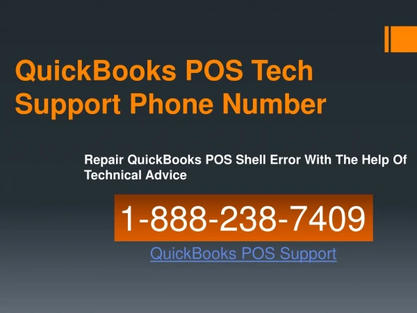 QuickBooks POS Tech Support Phone Number 1-888-238-7409