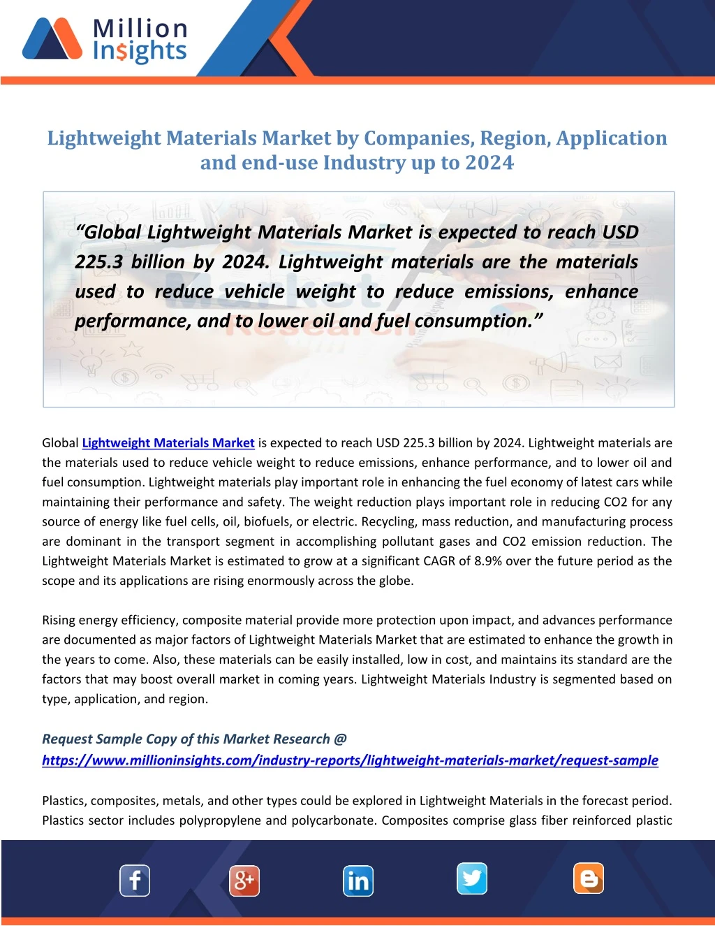 lightweight materials market by companies region
