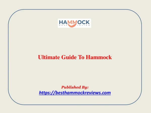 Ultimate Guide To Hammock
