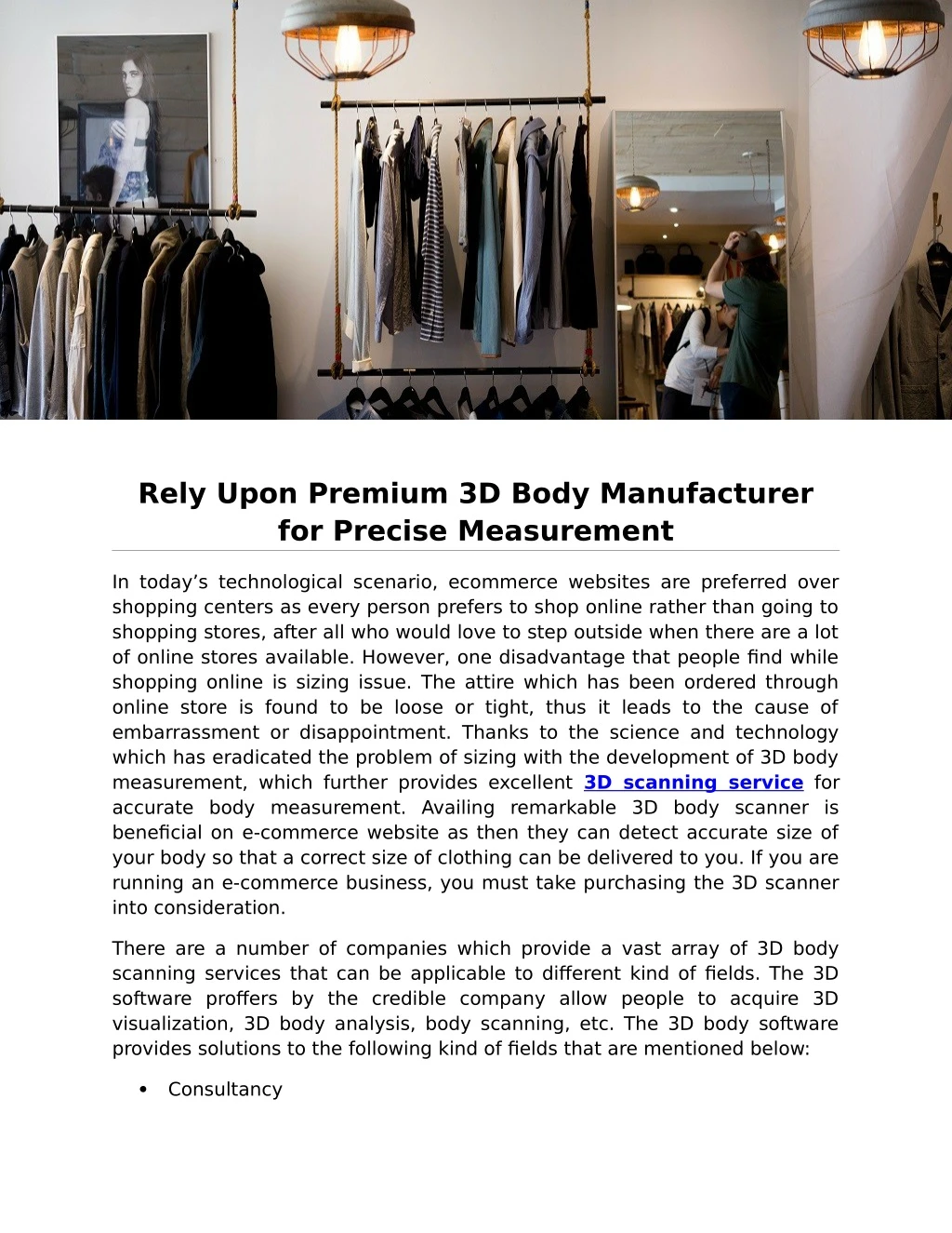 rely upon premium 3d body manufacturer