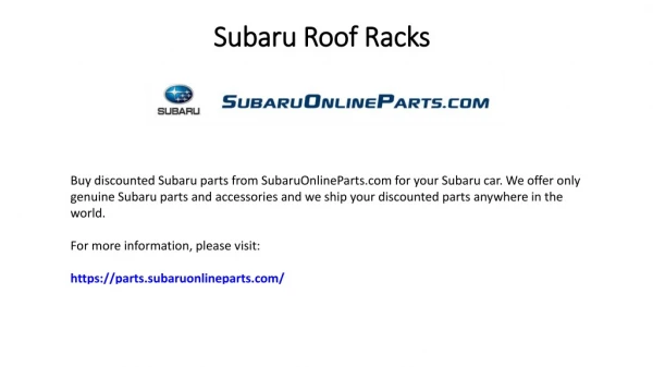 Subaru Roof Racks