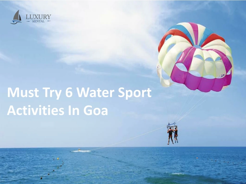 must try 6 water sport activities in goa