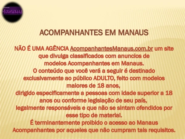 Acompanhantes Manaus