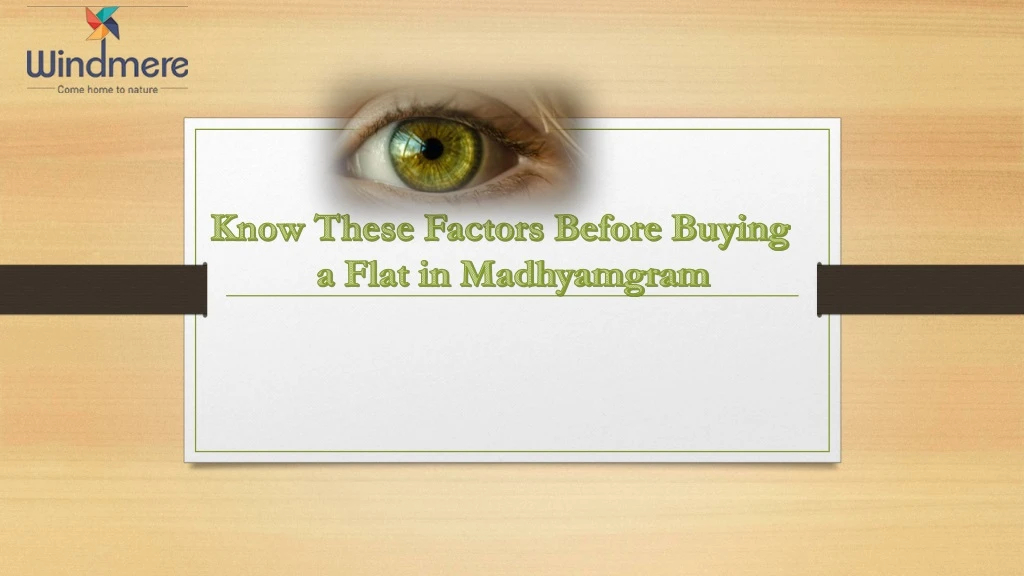 know these factors before buying a flat in madhyamgram