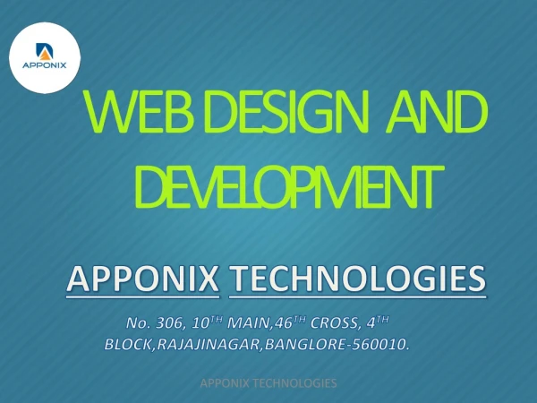 web design and development