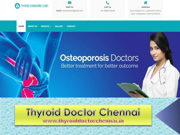 Best Endocrinologist in Chennai