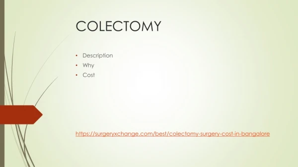 Colectomy