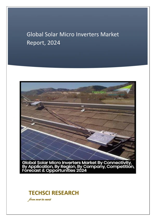 Global Solar Micro Inverters Market Report 2018-24