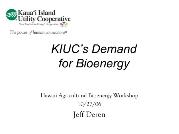 Bioenergy Workshop