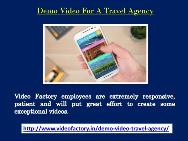 Demo Video For A Travel Agency