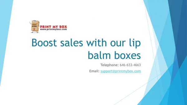 Lip Balm boxes