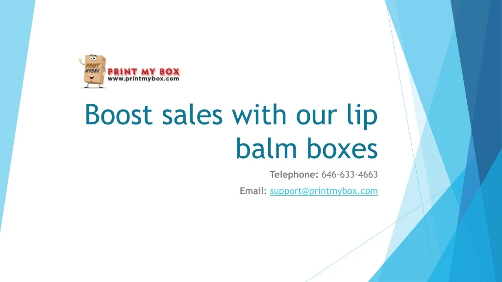 boost sales with our lip balm boxes