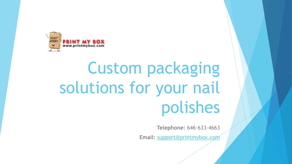 custom packaging solutions for your nail polishes