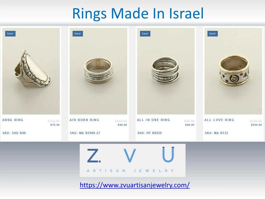 rings made in israel