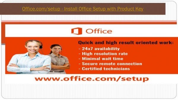 Office.com/setup - Install Office Setup with Product Key