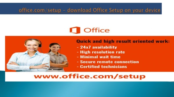 office.com/setup - download Office Setup on your device