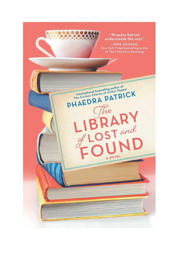 [PDF] The Library of Lost and Found By Phaedra Patrick Free Download