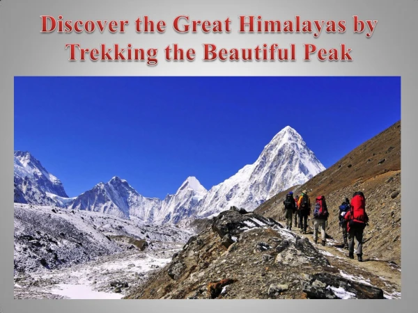 Discover the Great Himalayas by Trekking the Beautiful Peak