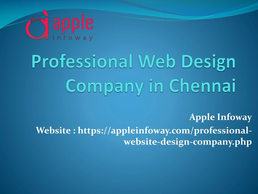 professional web design company in chennai