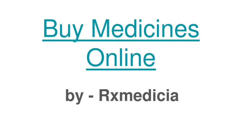 buy medicines online
