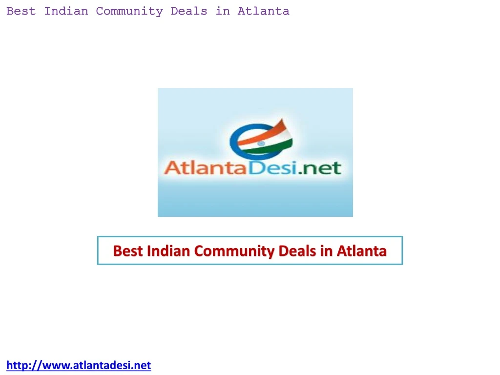 best indian community deals in atlanta