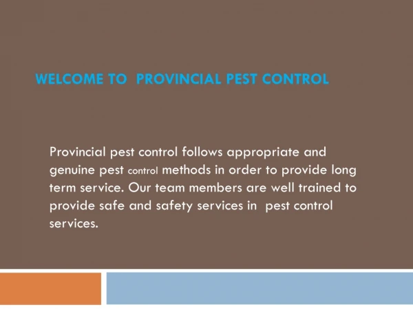 Pest Control Methods | Bed bug Pest Control