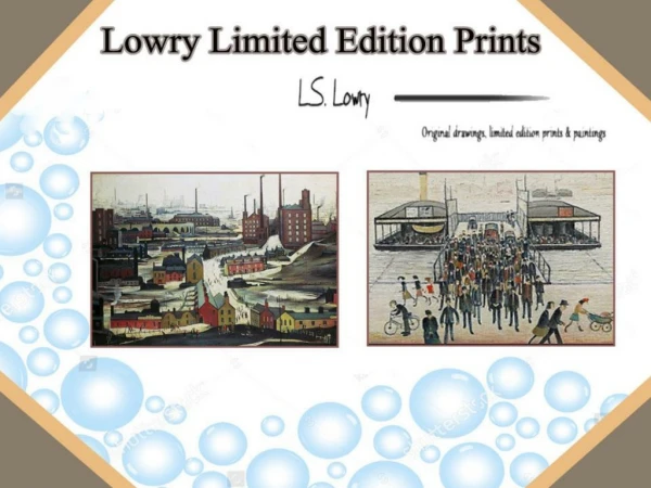Excellent Lowry Limited Edition Prints | Cornwater Fine Art