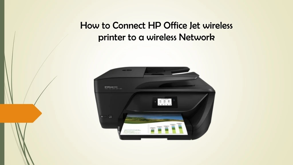 how to connect hp office jet wireless printer