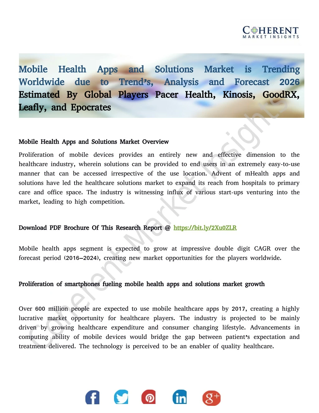 mobile health apps and solutions market