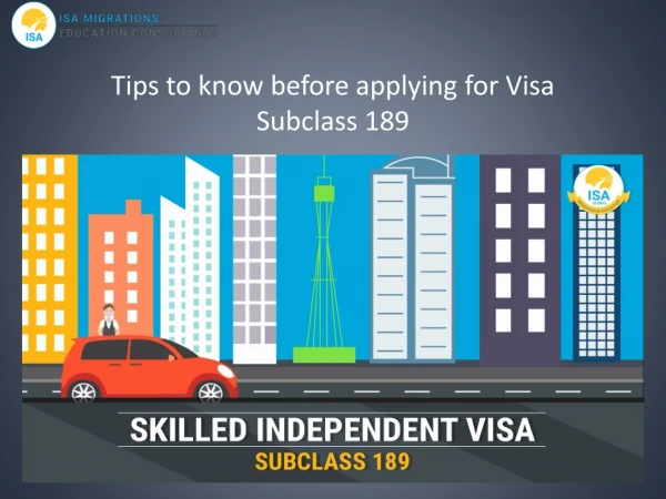 tips to know before applying for visa subclass 189
