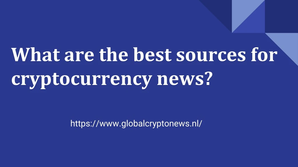 what are the best sources for cryptocurrency news