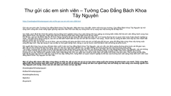 th g i c c em sinh vi n t ng cao ng b ch khoa t y nguy n