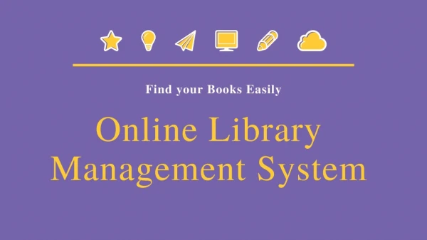 Online library management system