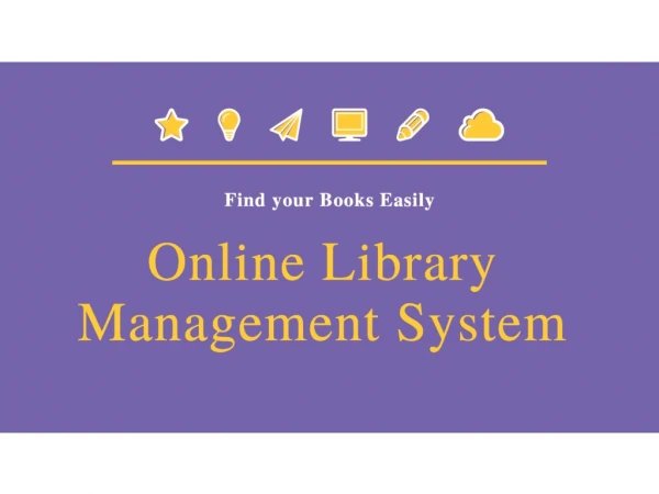 Online library management system
