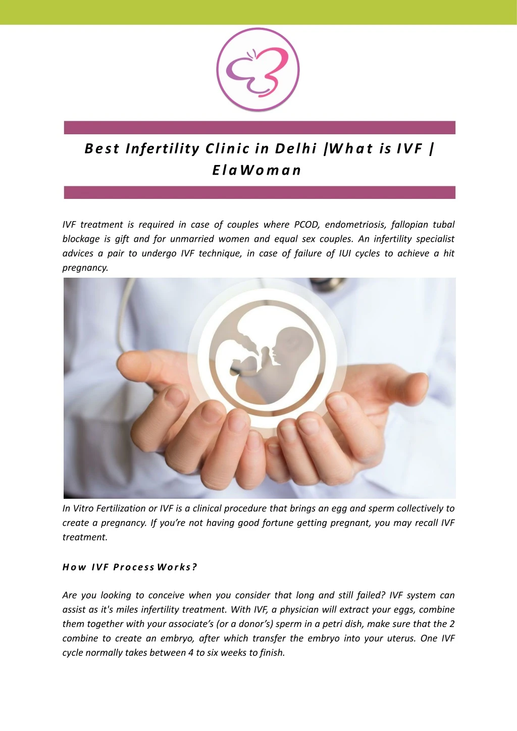 best infertility clinic in delhi what
