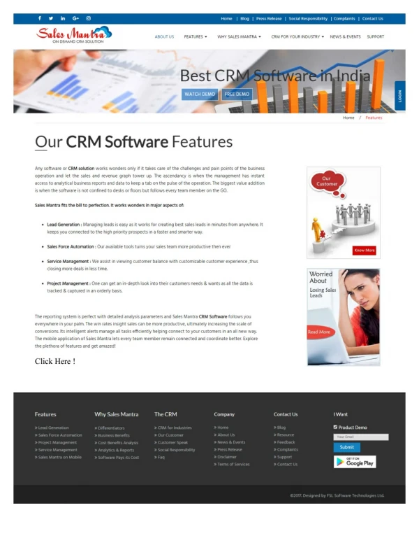 Best CRM Software in India : Sales Mantra