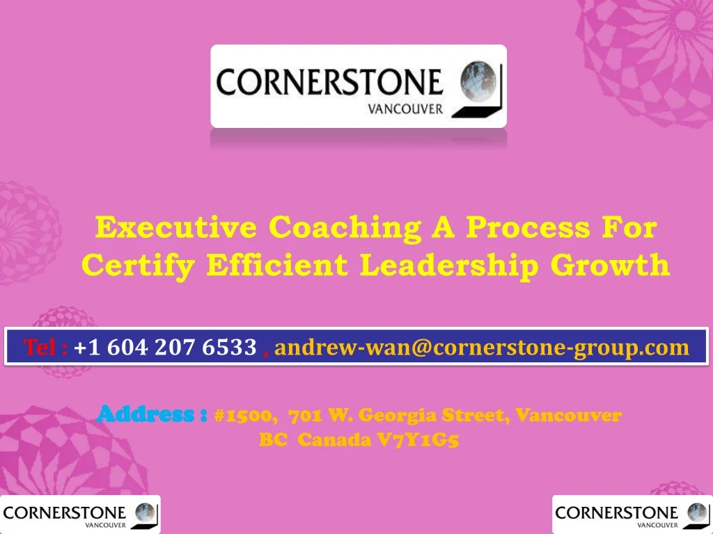 executive coaching a process for certify