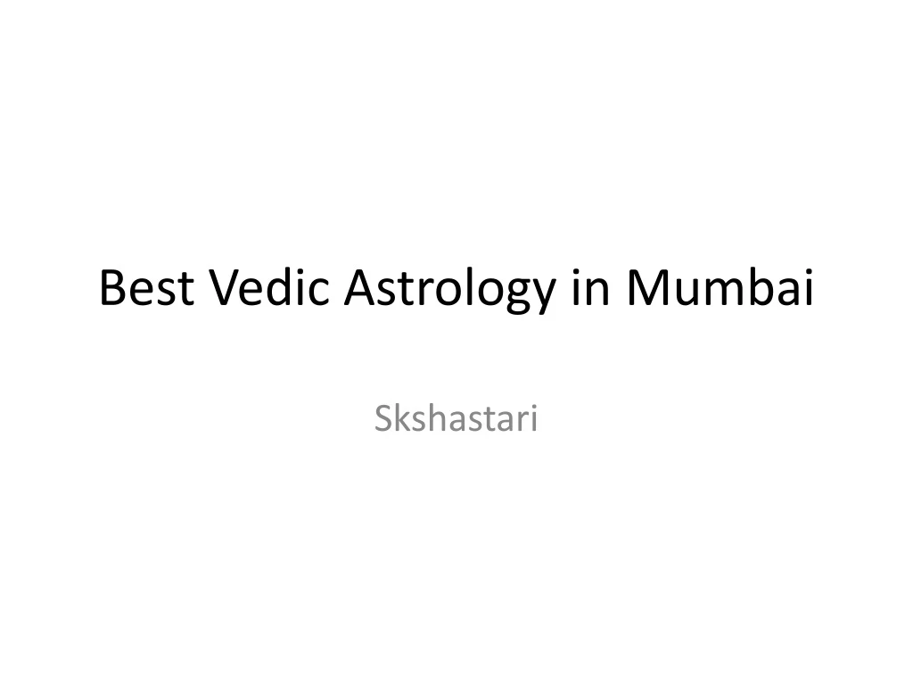 best vedic astrology in mumbai