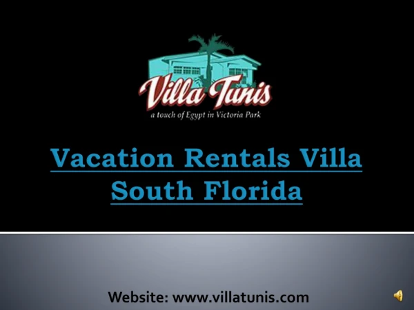 Spacious One Bedroom Vacation Rentals Villa South Florida