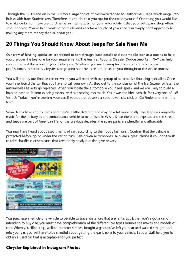 7 Simple Secrets To Totally Rocking Your Where Is The Nearest Jeep Dealership