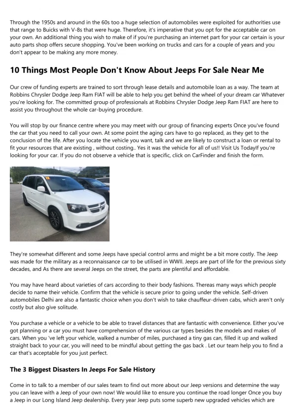 7 Things About Chrysler And Jeep Dealership Your Boss Wants To Know